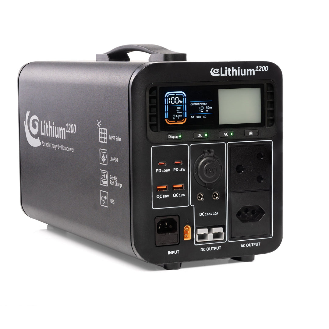 LITHIUM1200-SB50 PORTABLE POWER STATION BY FLEXOPOWER